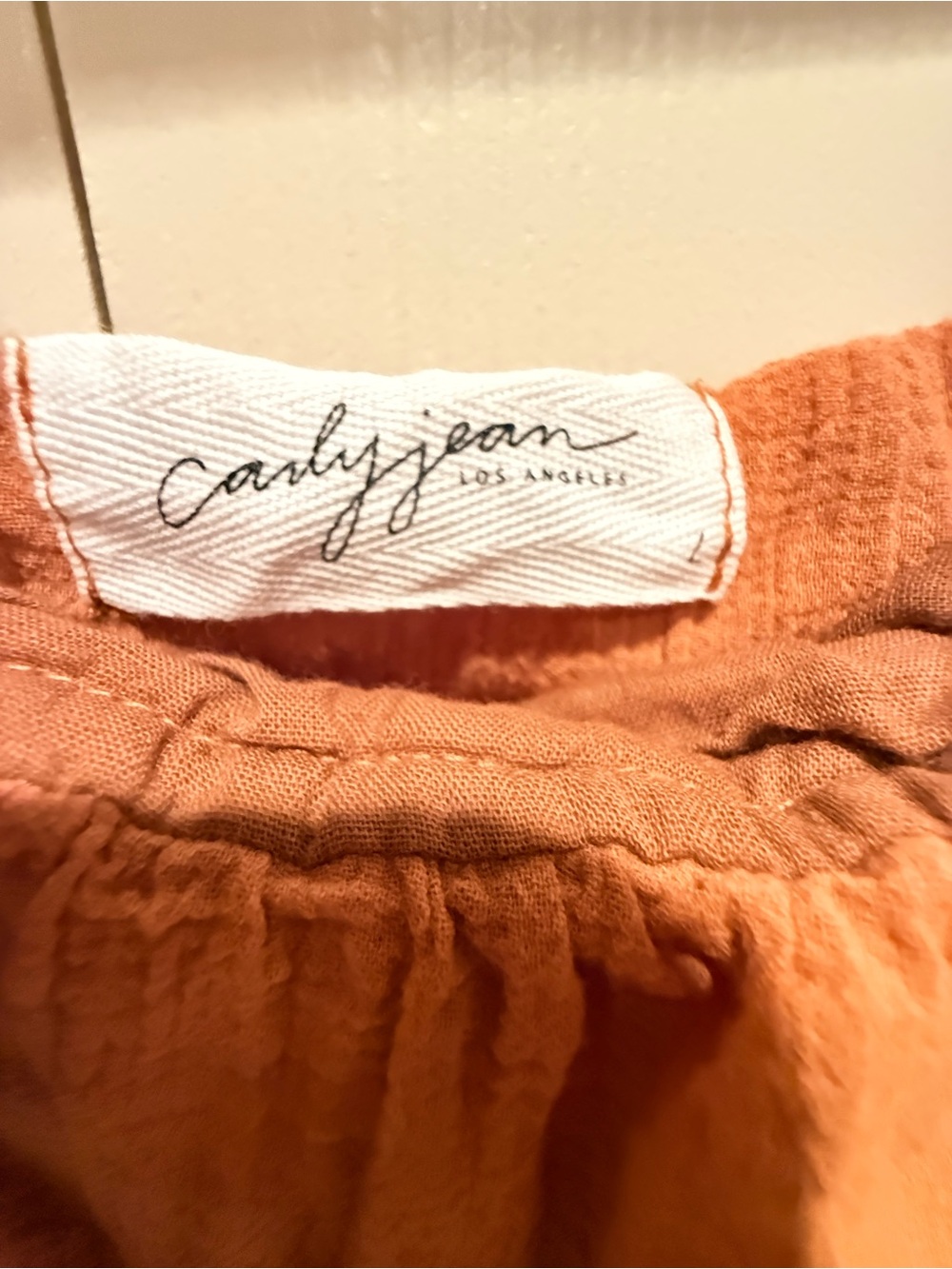 Carly Jean Los Angeles Rust Tiered Maxi Dress with Tie Waist - Picture 2 of 8
